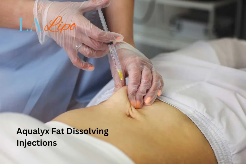woman having fat dissolving injections Bexley in the stomach