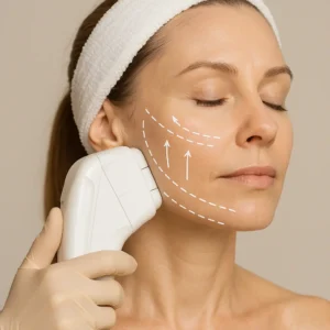 Woman having HI-FU to reduce wrinkles call LA LIPO Bexley Now!