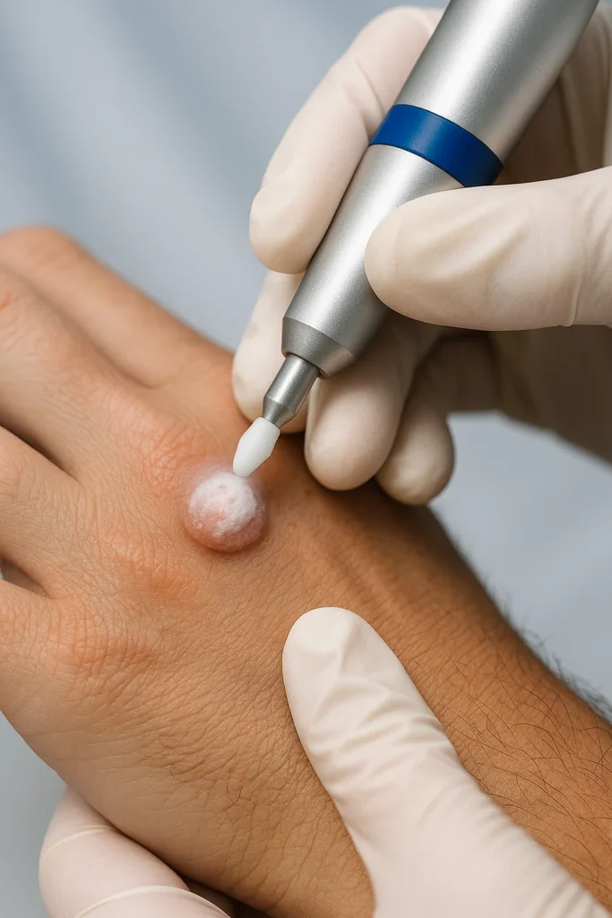 example of wart removal Bexley using cryopen