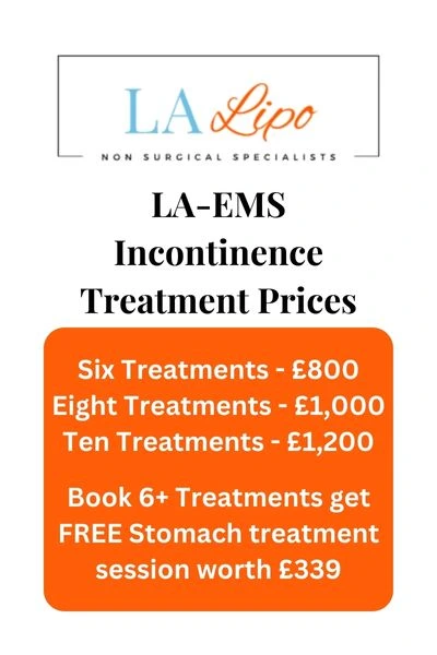 LA-EMS Incontinence Treatment Prices Bexley